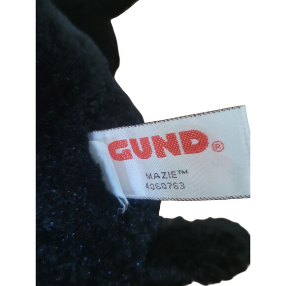 Gund Mazie Black Dog Plush Stuffed Animal Labrador Floppy Stand Up Ears 12" - Picture 5 of 6